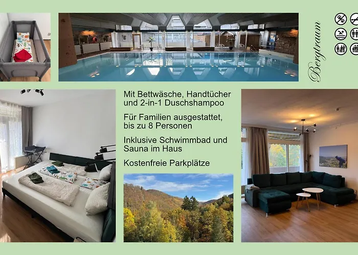 Bergtraum Schwimmbad, Sauna, Familienbett, Kinderbett, 2 Baeder Appartement